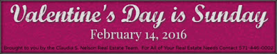 Valentine's Day 2016 is on a Sunday, February 14