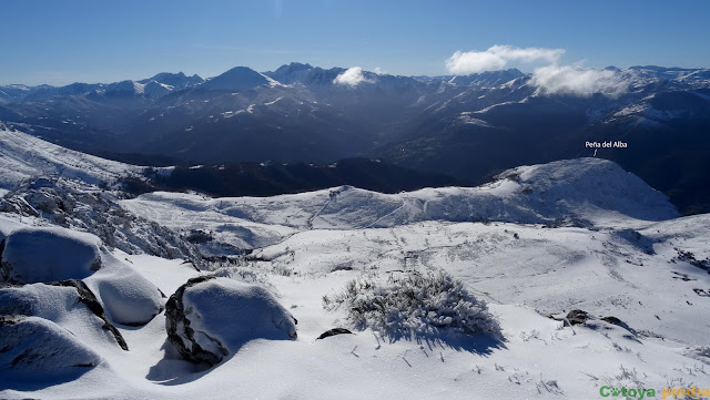 Ruta invernal por los cordales occidentales de la Sierra del Aramo; Peña del Alba, Champaza, Pelitrón y Vallonga.