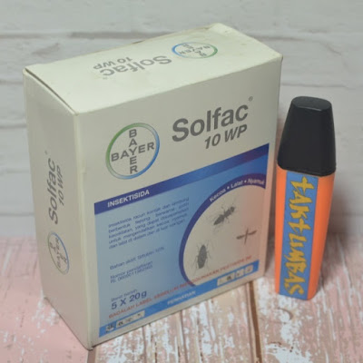 Solfac 10WP adalah insektisida berbentuk tepung berwarna putih kecoklatan untuk mengendalikan nyamuk kecoa lalat