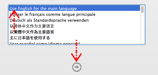 Pilih bahasa mac os x