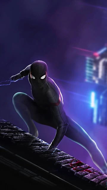 Black Spider Man Suit Wallpaper