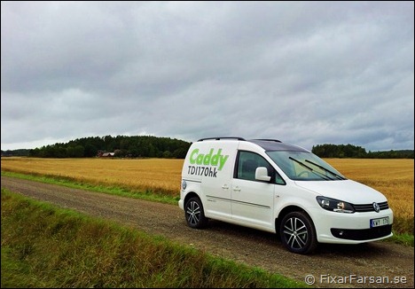 Provkörning Test Landsväg VW Volkswagen Caddy Skåp 2012 30 Edition DSG 2.0 TDI 170hk
