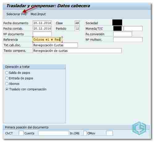 F-51: Trasladar y Compensar - Consultoria-SAP