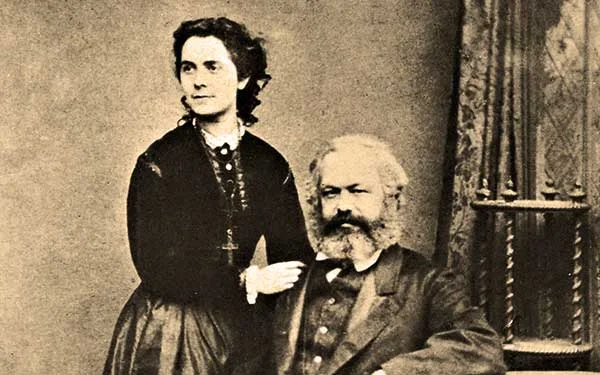 Karl Marx et sa fille Jenny