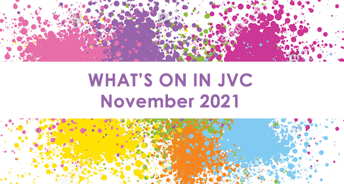 Classes, Events And Meetings In JVC - November 2021