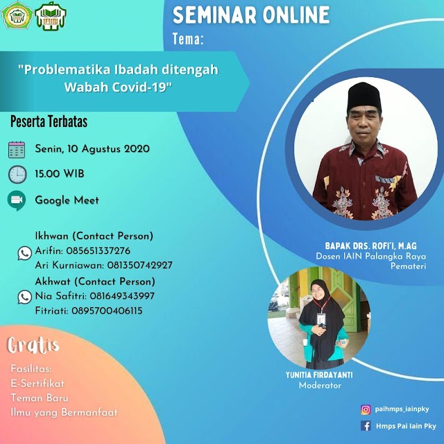 HMPS Prodi PAI Adakan Seminar Online Keagamaan