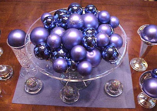 Centers Christmas table with Spheres, Part 3