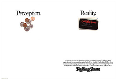 Perception vs Reality - Rolling Stone Ad