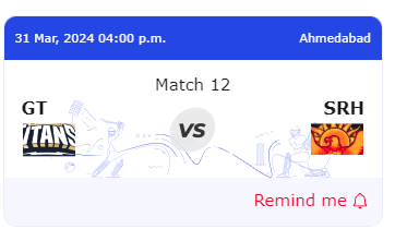 IPL. 2024 Live Match Today