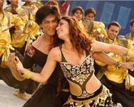 Ra.One romance Shahrukh with Kareena in song Dildara and Chammak Challo