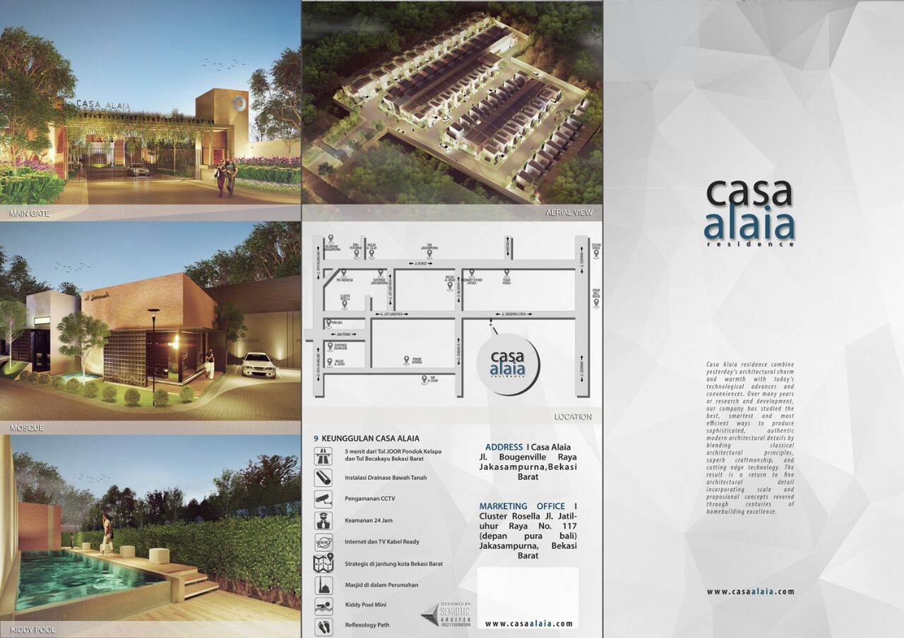 Casa Alaia Residence Perumahan Minimalis 2 Lantai Di