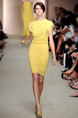 Freida Pinto yellow dress Bafta tea party Derek Lam Spring 09 Ready to Wear