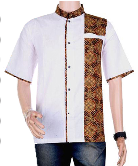 20 Baju Koko Anak Kombinasi Batik Polos, Yang Modis!