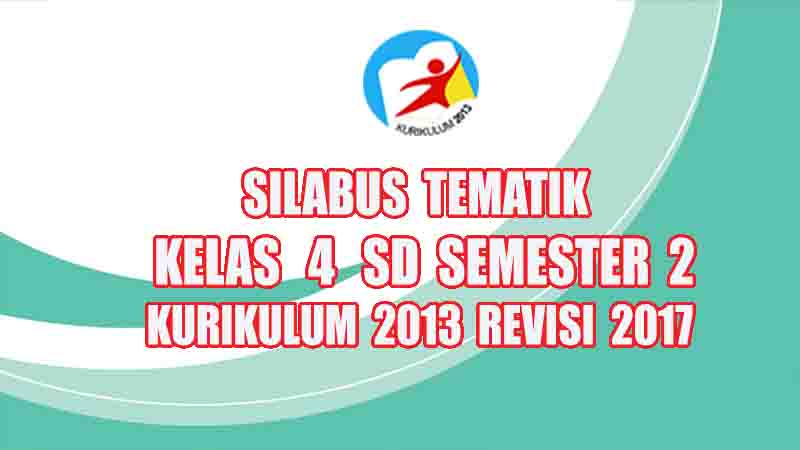Silabus Tematik Kelas 4 SD Semester 2 Kurikulum 2013 revisi 2017