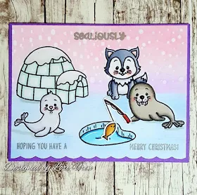 Sunny Studio Stamps: Polar Playmates Customer Card Share by Lori Uren