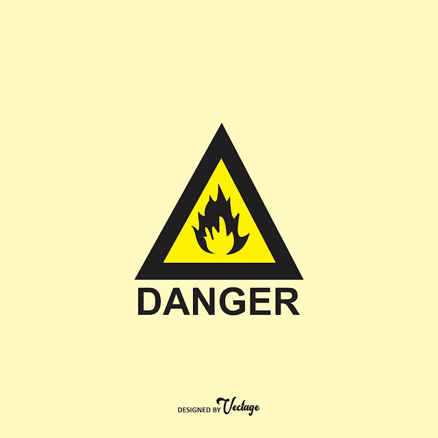 Danger Flammable icon svg,