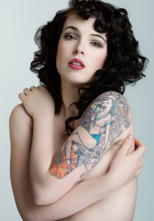 Pin up Tattoos for Girl Hot Place Tattoo Design for Women