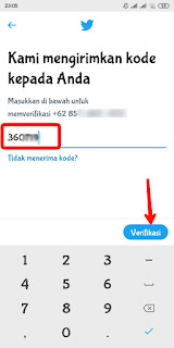 Cara mengubah nomor HP di twitter