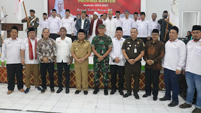 Danrem 052/Wkr Bersama Walikota Tangerang Hadiri Pelantikan DPW PETANESIA Periode 2022 - 2027