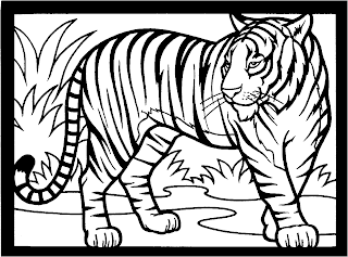 Desenhos Para Colori Piu-Piu Tigre, Rinoceronte e leão desenhar