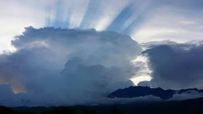 fenomena sinaran awan biru di sabah