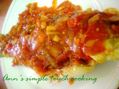 Simple Touch Cooking++::: Ikan siakap masak tiga rasa
