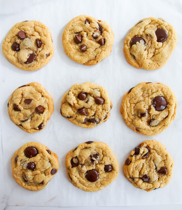 Salted Tahini Chocolate Chip Cookies