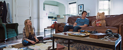 Amanda Seyfried and Mark Wahlberg in Ted 2