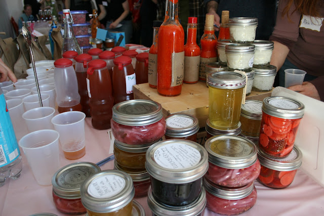 Canned goods at the D.C. Food Swap