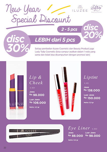 Promo Diskon Tulipware Januari 2020, Lip Cheek, Liptint, Eye Liner