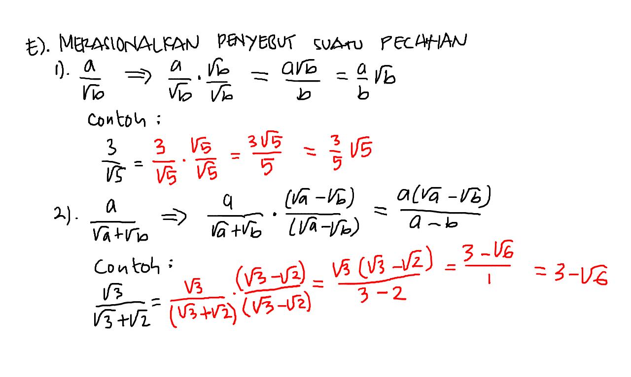 Bentuk Akar 2 Matematika Online