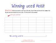 It's called Winning Word Roll. I kept this in the Work on Words station all .