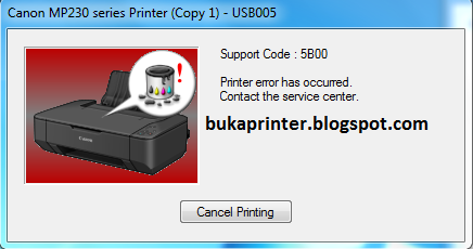 Cara Mudah Reset Canon MP237 5B00 Blink 7x | Dokter Printer