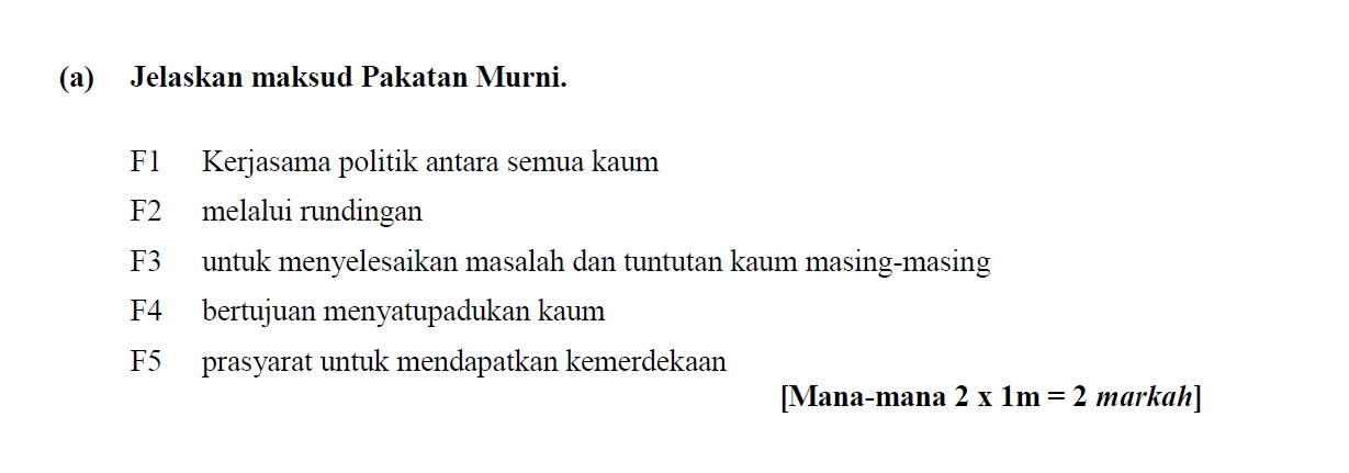 Pakatan Murni - Target SPM Sejarah 2015