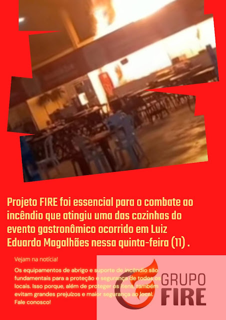 Empresa de combate a incêndio teve papel fundamental no combate ao fogo em evento em Luis Eduardo Magalhães 