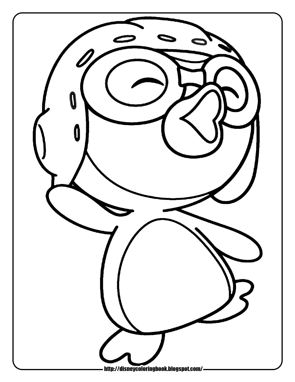 Pororo the little penguin coloring pages JPG