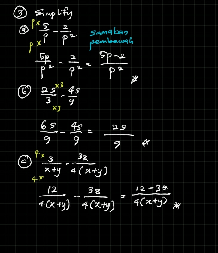 Bab 2 Pengfaktoran Dan Pecahan Algebra Jom Cuba 2 3 Q3 Math F2