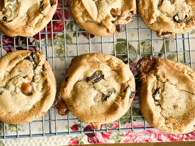 Brown Butter Chocolate Chunk Toffee Cookies