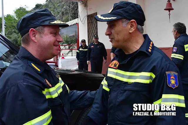 Επίσκεψη στο Ναύπλιο του Υπαρχηγού Επιχειρήσεων της Πυροσβεστικής (βίντεο)