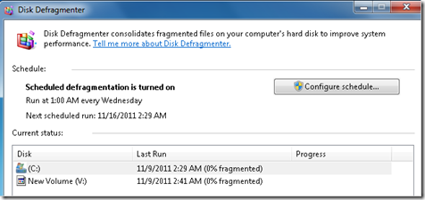 Defrag No Longer Necessary For Windows PC