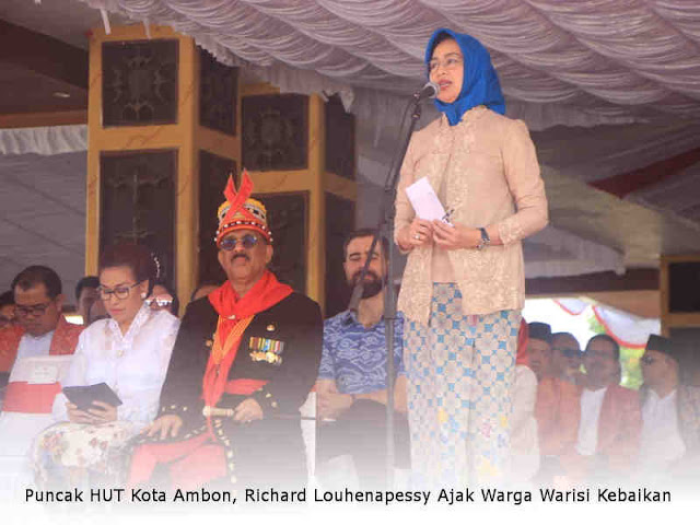 Puncak HUT Kota Ambon, Richard Louhenapessy Ajak Warga Warisi Kebaikan