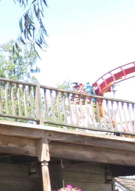 Silver Bullet Train Passes Over Ghost Town Roller Coaster Knotts Berry Farm