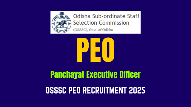 OSSSC PEO Recruitment 2025, Notification Coming Soon for 1501 Panchayat Executive Officer Vacancies