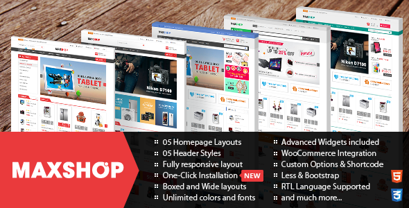 Maxshop v2.0.2 WordPress WooCommerce Theme