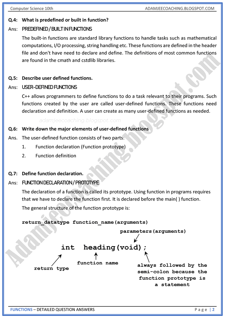 functions-detailed-question-answers-computer-science-10th