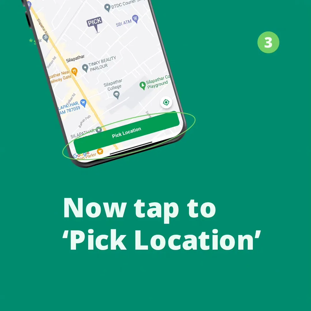 Now tap to Pick Location - Zappwala, Food Delivery