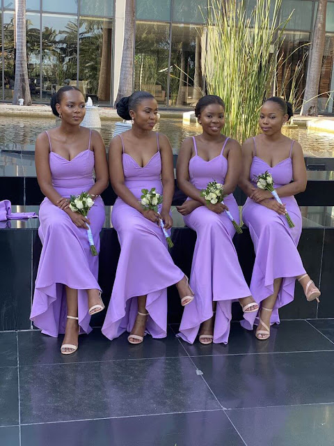 Latest African Violet Bridesmaid Dresses: African Dresses 2022.