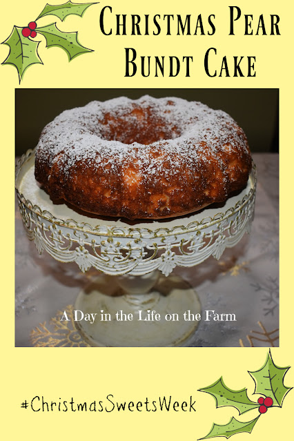 Christmas Pear Bundt Cake