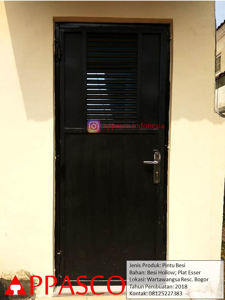  Pintu Teralis Besi Garis garis Minimalis Cantik di Cempaka 