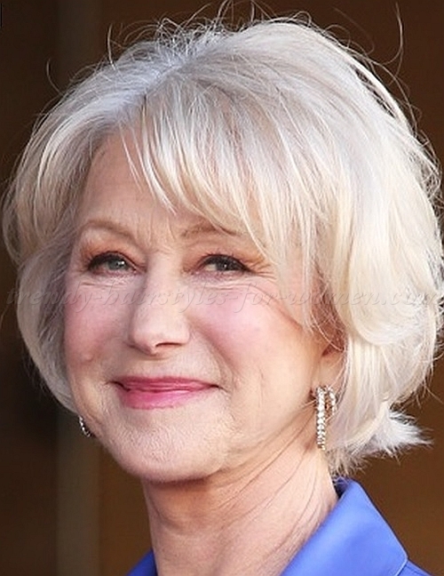 cute short hairstyles for women over 60